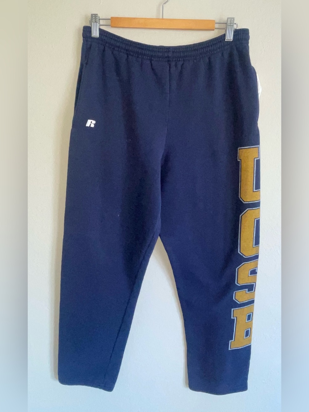 Vintage Y2K Russell Athletic Navy Sweatpants UCSB UC Santa Barbara